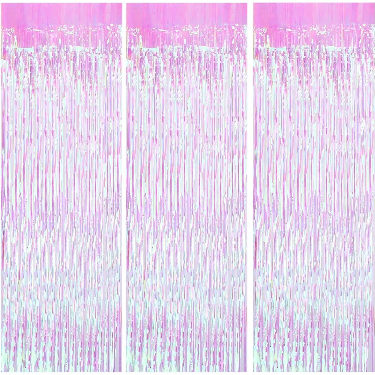 Perdea Franjurata, Embo, Model Decor Petrecere, pentru Fundal de Poze, Amenajare Colorata a Petrecerii, Dimensiune 100x200 cm, Roz - imagine 7