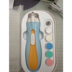 Pila Electrica, Embo, pentru Copii si Bebelusi, din ABS, 6 Accesorii, cu Lumina LED, 9.5 x 6 x 17 cm, Albastru/Portocaliu - imagine 4