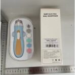 Pila Electrica, Embo, pentru Copii si Bebelusi, din ABS, 6 Accesorii, cu Lumina LED, 9.5 x 6 x 17 cm, Albastru/Portocaliu - imagine 5