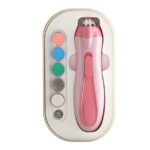 Pila Electrica, Embo, pentru Copii si Bebelusi, din ABS, 6 Accesorii, cu Lumina LED, 9.5 x 6 x 17 cm, Roz