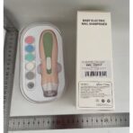 Pila Electrica, Embo, pentru Copii si Bebelusi, din ABS, 6 Accesorii, cu Lumina LED, 9.5 x 6 x 17 cm, Verde/Roz - imagine 6