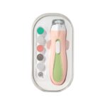 Pila Electrica, Embo, pentru Copii si Bebelusi, din ABS, 6 Accesorii, cu Lumina LED, 9.5 x 6 x 17 cm, Verde/Roz