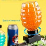 Munitie, Embo, 20.000 Bile Gel pentru pistoale de jucarie Gel Blaster, Sticla Ananas 10.5x6.5 mm, Albastru - imagine 6