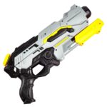 Pistol cu Apa de Inalta Presiune pentru Copii, Embo, Jucarie Pistol cu Apa, Capacitate 1.5 L, 43 x 20 x 4 cm, Petrecerile de Vara, 4-12 Ani, Negru Gri