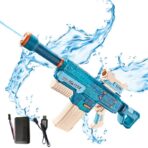 Jucarie de apa electrica, Embo, +6 Ani, Rezervor 500 ml, Incarcare USB, din Plastic, 69 x 5.5 x 30 cm, Albastru - imagine 3