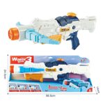 Pistol cu Apa, Embo, +6 Ani, Rezervor 700 ml, 4 Moduri de Stropire, din Plastic, 56 x 37 x 23 cm, Alb - imagine 2