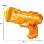 Pistol cu Apa, Embo, Pistol cu Apa pentru Copii, Manual, din Plastic, 23 x 16 x 4 cm, rezervor 250 ml, Portocaliu