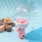 Jucarie de apa pentru copii, Embo, Multifunctional, Capacitate 300 mL, Model Purcelus, 9x9x17cm, Plastic, Roz - imagine 4