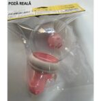 Jucarie de apa pentru copii, Embo, Multifunctional, Capacitate 300 mL, Model Purcelus, 9x9x17cm, Plastic, Roz - imagine 6