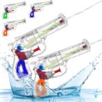 Pistol cu Apa, Embo, pentru Copii, din Plastic, 16 x 5 x 2 cm, Transparent/Albastru - imagine 2