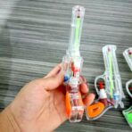 Pistol cu Apa, Embo, pentru Copii, din Plastic, 16 x 5 x 2 cm, Transparent/Portocaliu - imagine 2