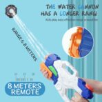 Pistol cu Apa pentru Copii, Rezervor, Pentru Piscina/Plaja, Embo, 6ani+,  3 duze, Multicolor, 1000ML - imagine 4