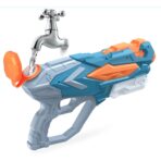 Pistol cu Apa pentru Copii, Rezervor, Pentru Piscina/Plaja, Embo, 6ani+, Albastru, 4 duze, 900ML - imagine 6