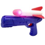 Pistol de Jucarie, Embo, cu Lansator de Racheta, din Polistiren/Plastic, Lumina LED, +3 Ani, Albastru/Rosu - imagine 5