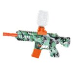 Lansator de jucarie electrica Embo cu bile de hidrogen de gel, gun bluster, tragere in rafala, varsta peste 6 ani, ochelari de protectie, 5000 de bile incluse, cablu de incarcare, 27×37 cm, M416, verde
