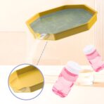 Pistol pentru Baloane de Sapun, Embo, 69 de Gauri, Lumini Colorate, Tavita, Lichid, Baterie de Li, Cablu de Incarcare, 24cm x 14cm x 24cm, Mov - imagine 5