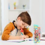 Pix Multifunctional, Embo, cu Sunete si Vibratii, 5x1.5x17cm, Multicolor - imagine 5