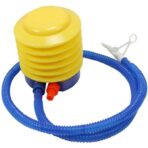 Pompa de picior, cu 3 adaptoare de valva, Air Step, Embo, Galben-Albastru - imagine 2