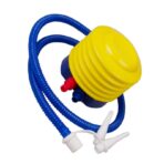 Pompa de picior, cu 3 adaptoare de valva, Air Step, Embo, Galben-Albastru - imagine 3