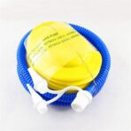Pompa de picior, cu 3 adaptoare de valva, Air Step, Embo, Galben-Albastru - imagine 4