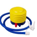 Pompa de picior, cu 3 adaptoare de valva, Air Step, Embo, Galben-Albastru - imagine 5