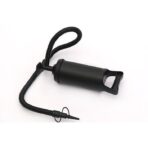Pompa manuala pentru umflat obiecte gonflabile , colace , saltele , cu 3 adaptori pentru interconectare si furtun, negru, Embo - imagine 2
