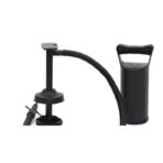 Pompa manuala pentru umflat obiecte gonflabile , colace , saltele , cu 3 adaptori pentru interconectare si furtun, negru, Embo - imagine 4