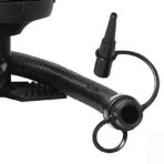 Pompa manuala pentru umflat obiecte gonflabile , colace , saltele , cu 3 adaptori pentru interconectare si furtun, negru, Embo - imagine 6