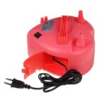 Pompa Electrica Pentru Umflat Baloane, 600 W, in Forma de Inima, Doua Capete de Umflat, din Plastic, Rosu - imagine 3