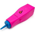 Pompa Electrica Pentru Umflat Baloane, din Plastic, cu Acumulator, Autonomie 3-4h, Portabila, Roz - imagine 2