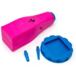 Pompa Electrica Pentru Umflat Baloane, din Plastic, cu Acumulator, Autonomie 3-4h, Portabila, Roz - imagine 7