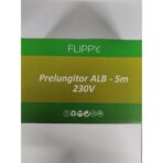 Prelungitor, Embo, cauciuc, 220 volti, 5 metri, fir alb - imagine 3