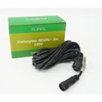 Prelungitor, Embo, cauciuc, 220 volti, 5 metri, fir negru
