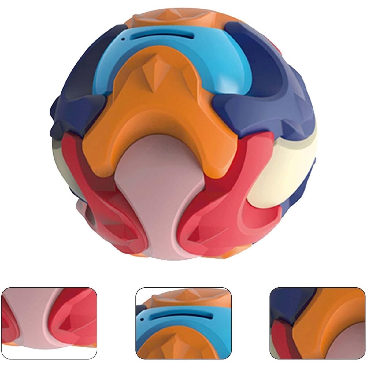 Pusculita Sub Forma de Minge, Embo, de Construit, se Asambleaza/Dezasambleaza, din Plastic, 16.5x16.5x16.5, Multicolor - imagine 3