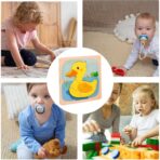Puzzle Montessori din Lemn pentru Copii, Embo, 3D, 0-3 Ani, Model Ratusca, Educativ, Intuitiv, Creativ, 5 Piese, 15x15x0.5 cm, Multicolor - imagine 7