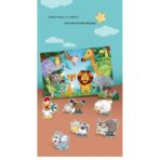 Puzzle pentru copii, jungla cu animale, 48 de piese - imagine 6