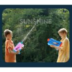 Pistol cu Apa pentru Copii, Rezervor, Pentru Piscina/Plaja, Embo, 6ani+,  5 duze, Quick Fill, Roz, 800ML - imagine 2