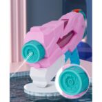 Pistol cu Apa pentru Copii, Rezervor, Pentru Piscina/Plaja, Embo, 6ani+,  5 duze, Quick Fill, Roz, 800ML - imagine 3