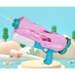 Pistol cu Apa pentru Copii, Rezervor, Pentru Piscina/Plaja, Embo, 6ani+,  5 duze, Quick Fill, Roz, 800ML - imagine 10