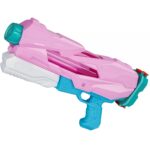 Pistol cu Apa pentru Copii, Rezervor, Pentru Piscina/Plaja, Embo, 6ani+,  5 duze, Quick Fill, Roz, 800ML