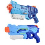 Set 2x Pistol cu Apa pentru Copii, Rezervor, Pentru Piscina/Plaja, Embo, 6ani+, Albastru, 1200 ML + 900 ML