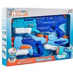 Set 3x Pistol cu Apa pentru Copii, Embo, 6ani+, Albastru, 1x 1500 ML +  1x 500 ML +  1x 300 ML