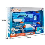 Set 3x Pistol cu Apa pentru Copii, Embo, 6ani+, Albastru, 1x 1000 ML +  2x 300 ML - imagine 2