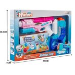 Set 2x Pistol cu Apa pentru Copii, Embo, 6ani+, cu baloane de apa, Albastru + Roz, 1x 600 ML +  1x 550 ML - imagine 2