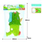 Pistol cu Apa pentru Copii, Rezervor, Pentru Piscina/Plaja, Embo, 6ani+, Triceratops, 3 duze, Verde, 640ML - imagine 2