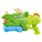 Pistol cu Apa pentru Copii, Rezervor, Pentru Piscina/Plaja, Embo, 6ani+, Triceratops, 3 duze, Verde, 640ML