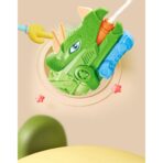 Pistol cu Apa pentru Copii, Rezervor, Pentru Piscina/Plaja, Embo, 6ani+, Triceratops, 3 duze, Verde, 1330ML - imagine 5