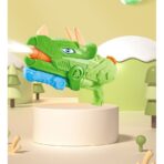 Pistol cu Apa pentru Copii, Rezervor, Pentru Piscina/Plaja, Embo, 6ani+, Triceratops, 3 duze, Verde, 1330ML - imagine 6