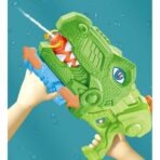 Set 2x Pistol cu Apa pentru Copii, Rezervor, Pentru Piscina/Plaja, Embo, 6ani+, Tiranozaur,  Roz + Verde,660 ML - imagine 4