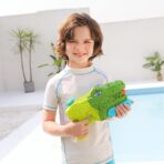 Set 2x Pistol cu Apa pentru Copii, Rezervor, Pentru Piscina/Plaja, Embo, 6ani+, Tiranozaur,  Roz + Verde,660 ML - imagine 7